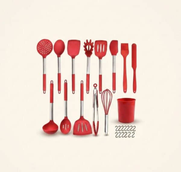 Manufacturers-Wholesale-Silicone-Kitchen-Utensils-14-Sets-Shovel-Spoon-Scraper-Storage-Bucket-Baking-Cooking-High-And-Low-Temperature.jpeg Silicone Cooking Utensil Set